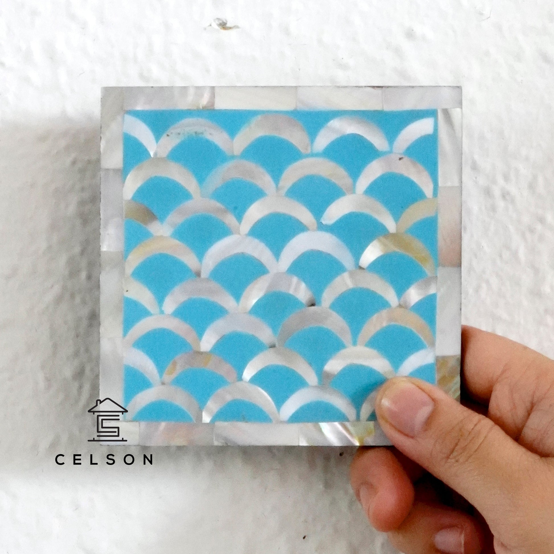 Nolan Mother of Pearl Inlay Coaster