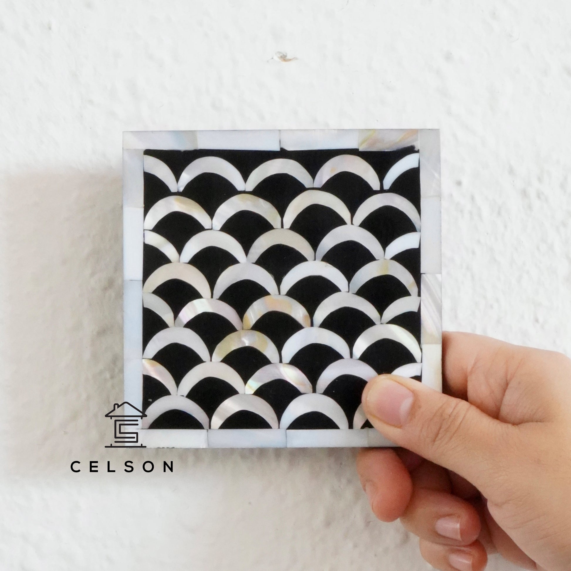 Nolan Mother of Pearl Inlay Coaster