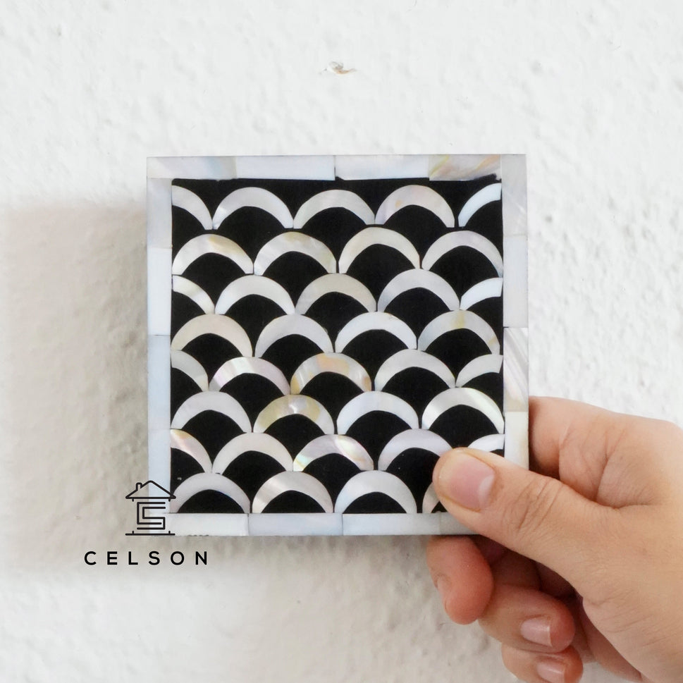 Nolan Mother of Pearl Inlay Coaster