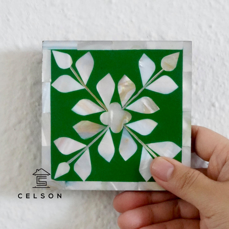 Chan Mother of Pearl Inlay Coaster