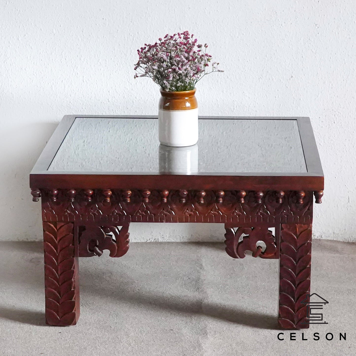 Jimmy Hand Carved Coffee Table