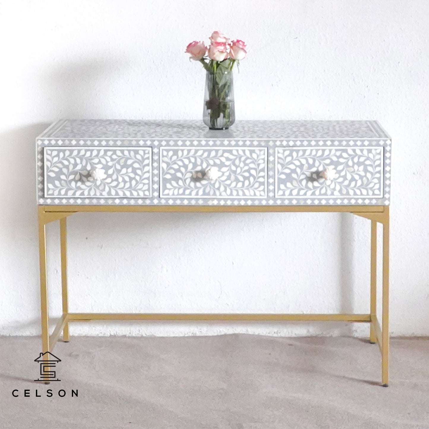 Levi Bone Inlay Console Table