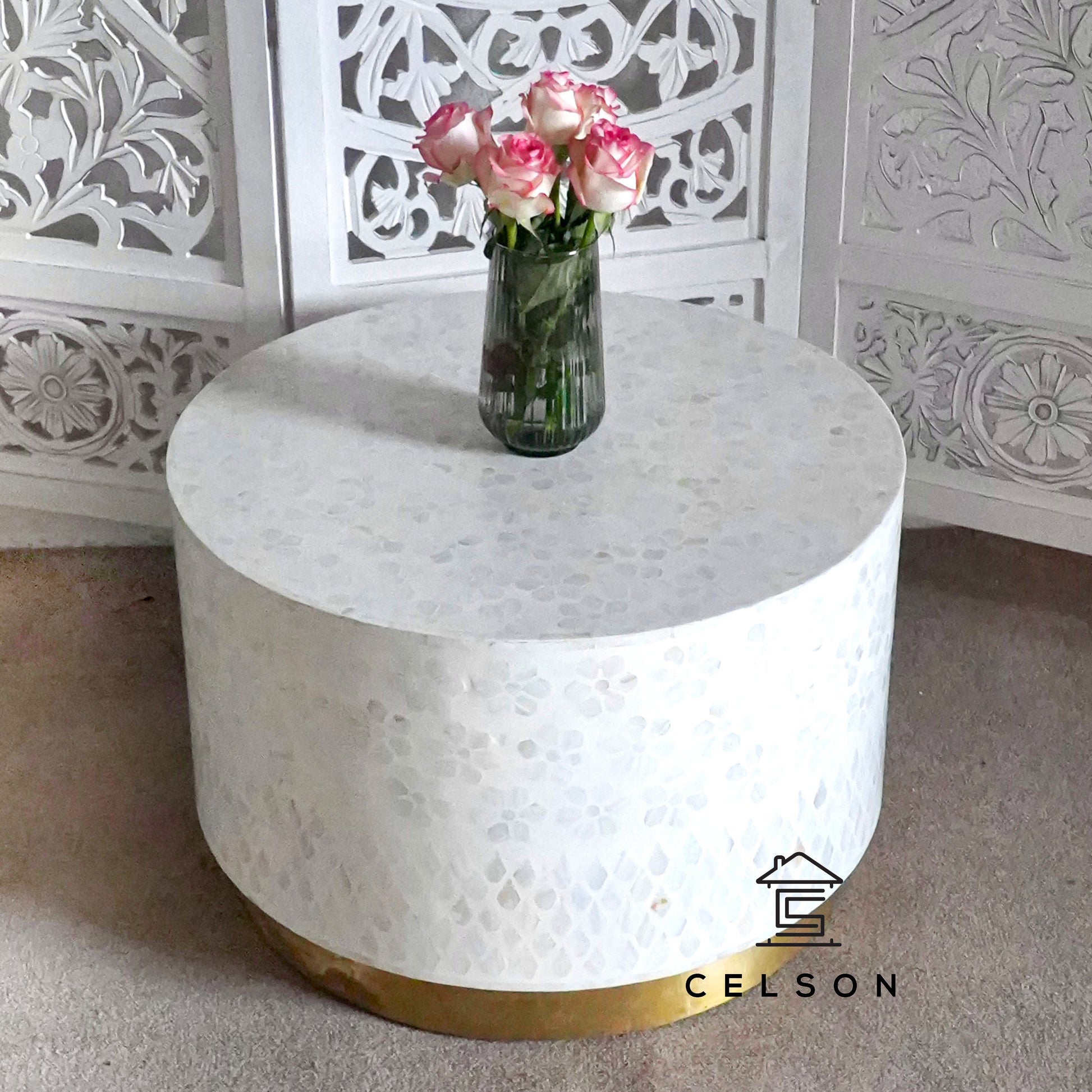 Joy Mother of Pearl Inlay Coffee Table