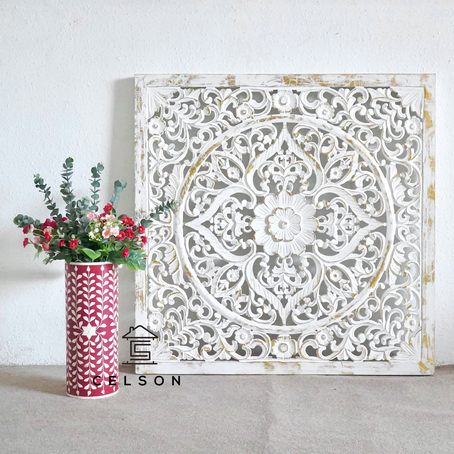 Siggy Hand Carved Wall Panel
