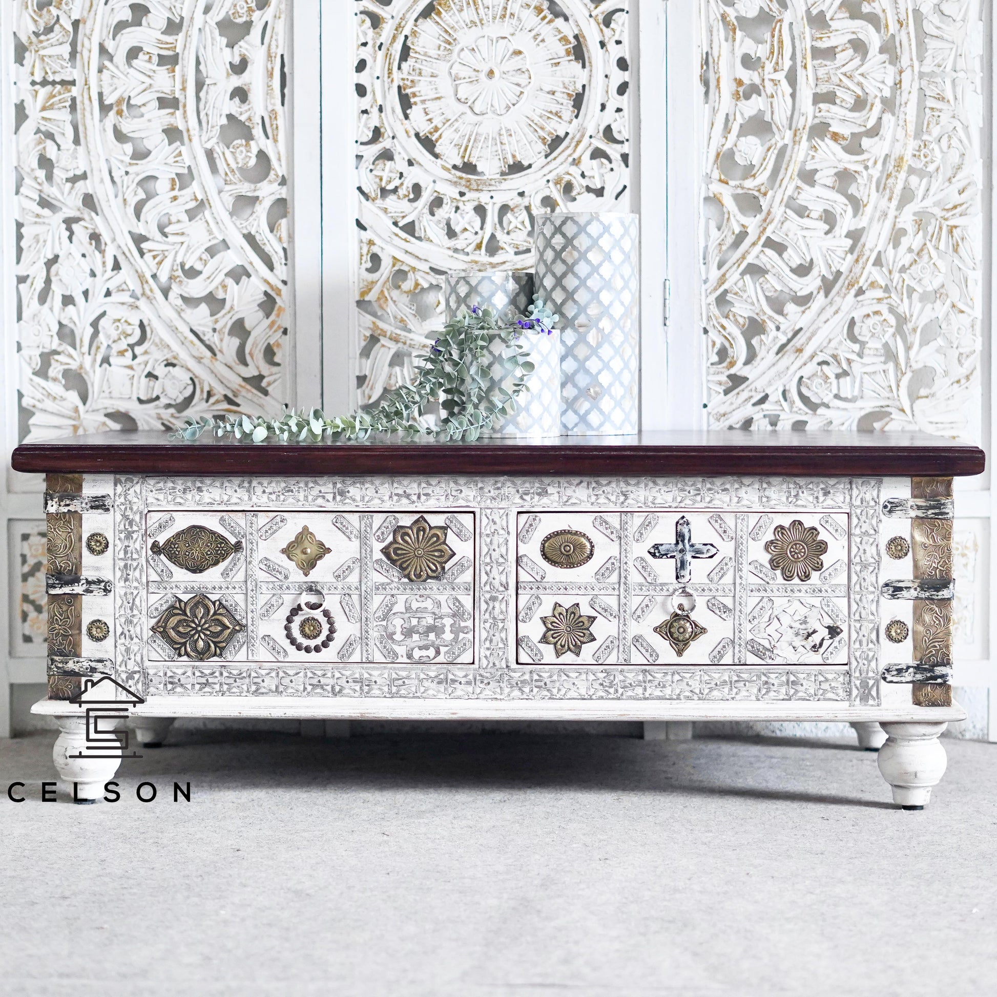 June Brass Fitted Coffee Table
