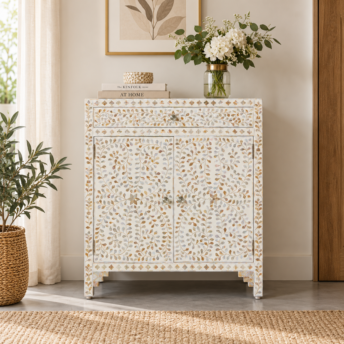 Biba Mother of Pearl Inlay Cabinet