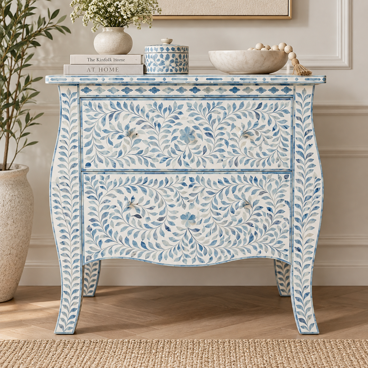 Joe Bone Inlay Chest of Drawer