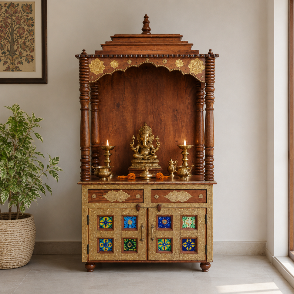 Gaura Hand Carved Altar