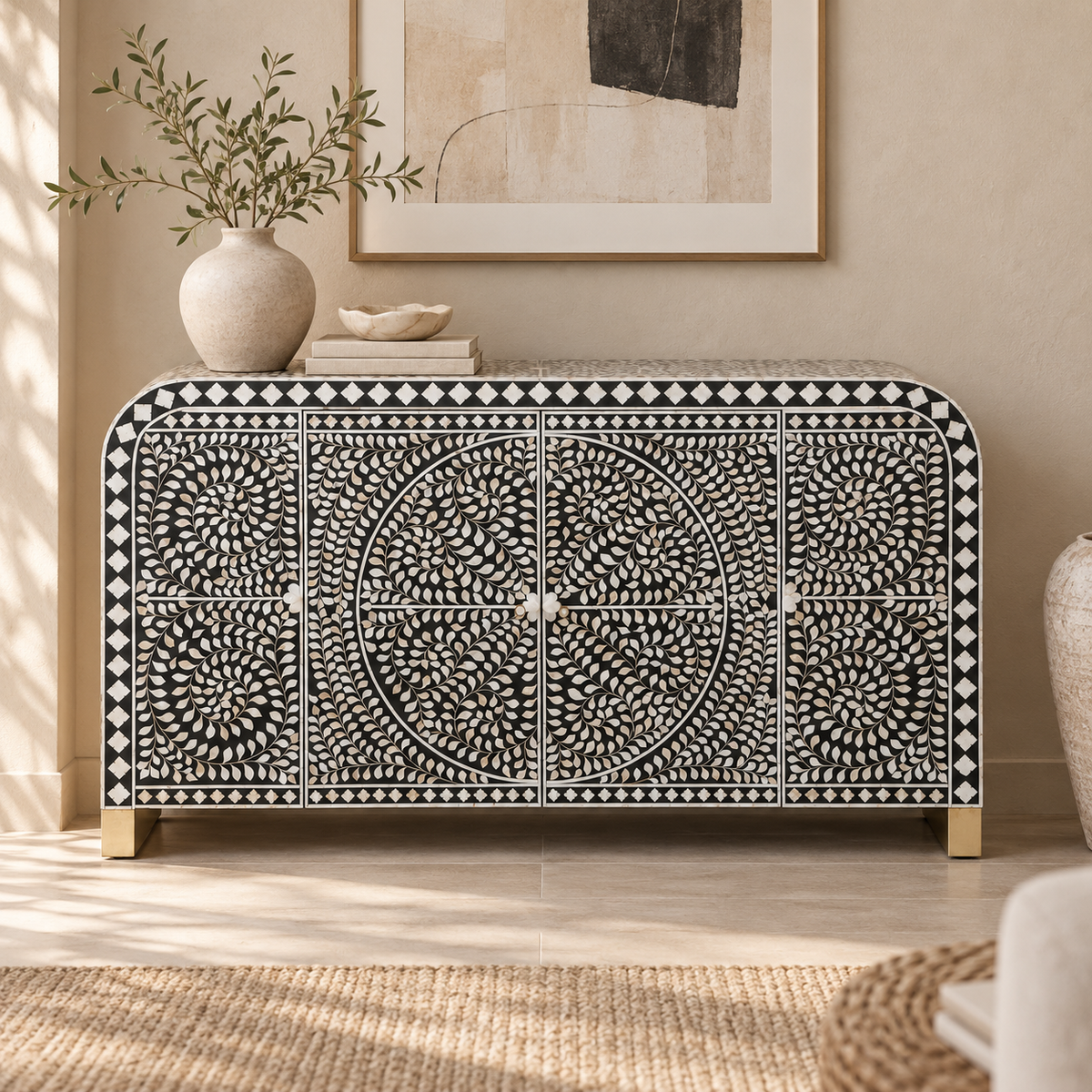Elwoen Mother of Pearl Inlay Sideboard