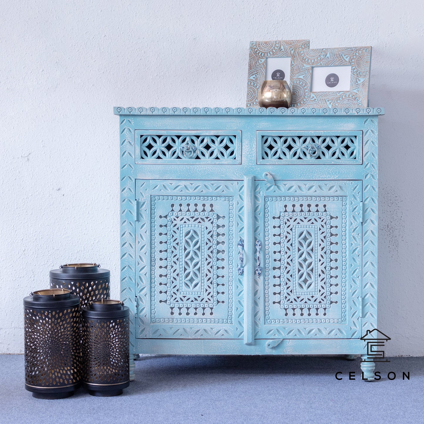 Adjoa Carved Wooden Chest