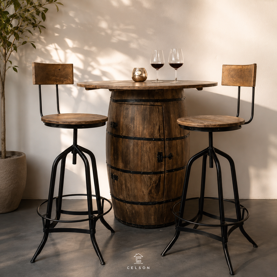 Rock Wooden Bar Chair