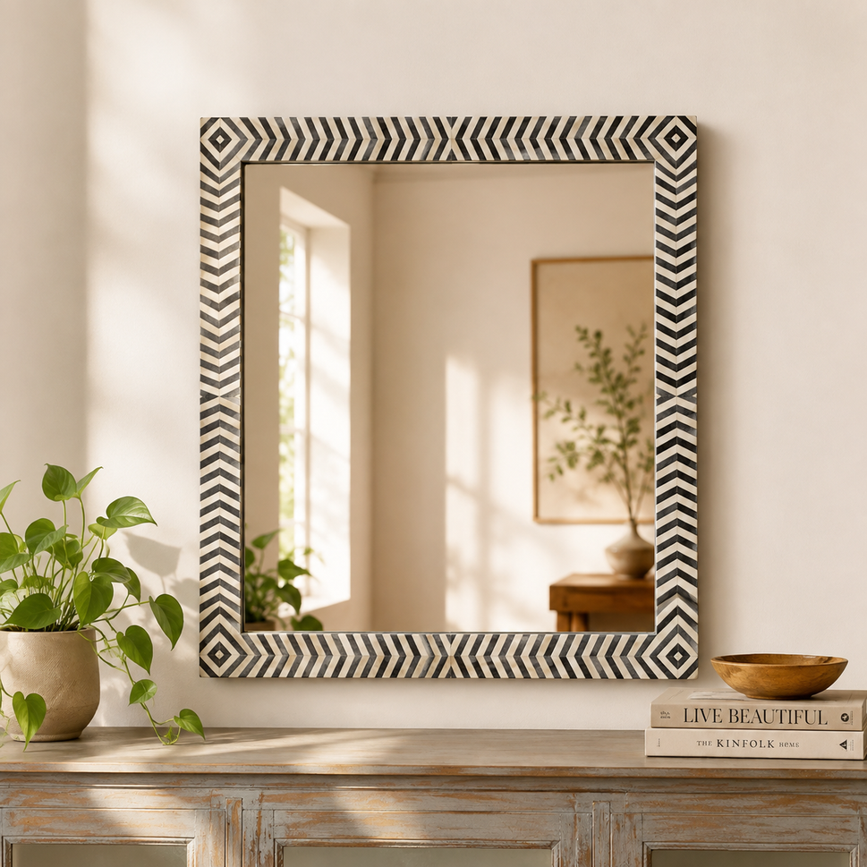 Drea Bone Inlay Mirror