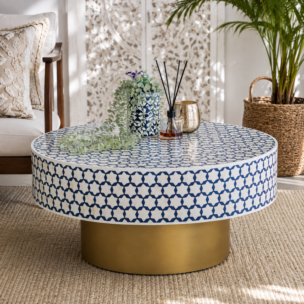 Chris Bone Inlay Coffee Table