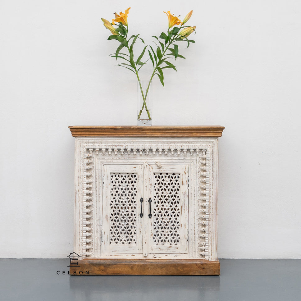 Alina Carved Wooden Chest