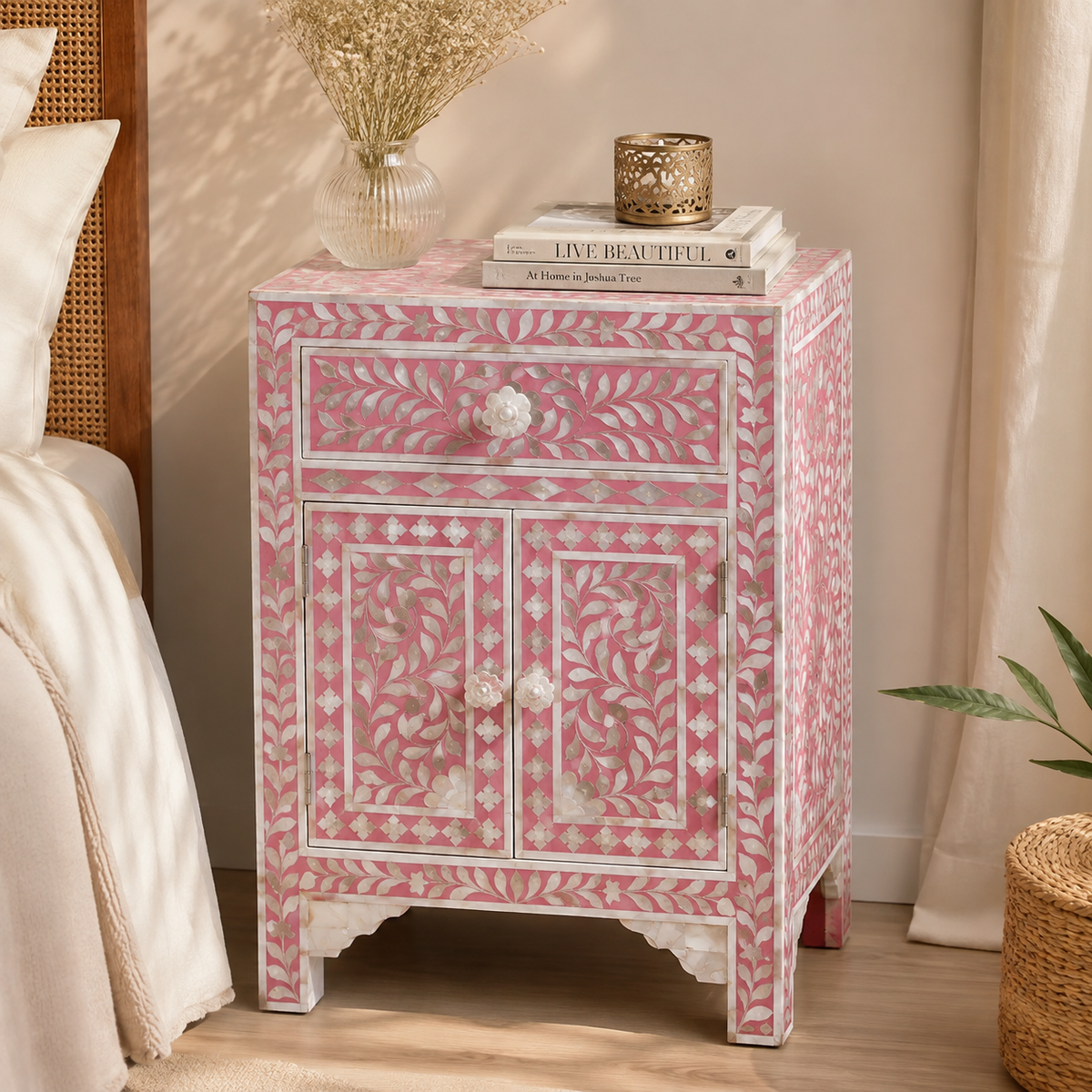 Arla Mother of Pearl Bedside