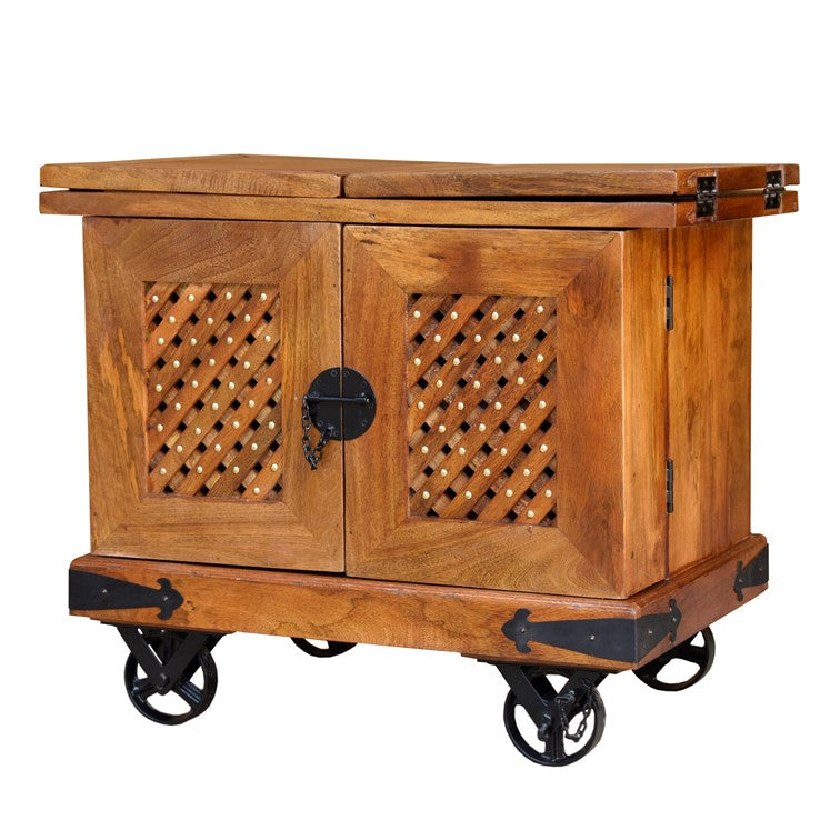 Paulo Wooden Bar Cabinet