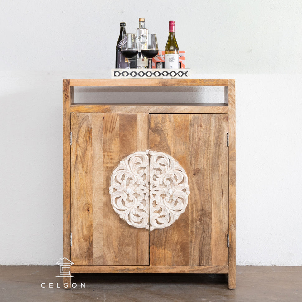 Amira Wooden Bar Cabinet