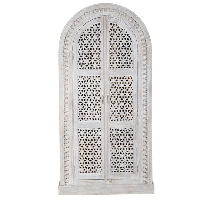 Anna Hand Carved Wooden Almirah