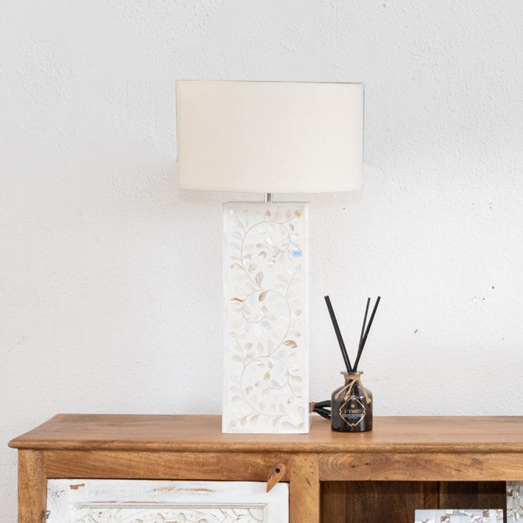 Pearl MOP Inlay lamp with Shade