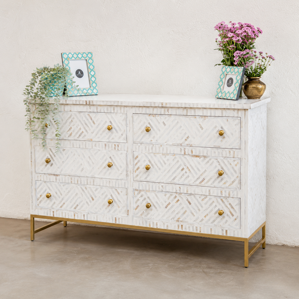 Gabi Mother of Pearl Inlay Dresser
