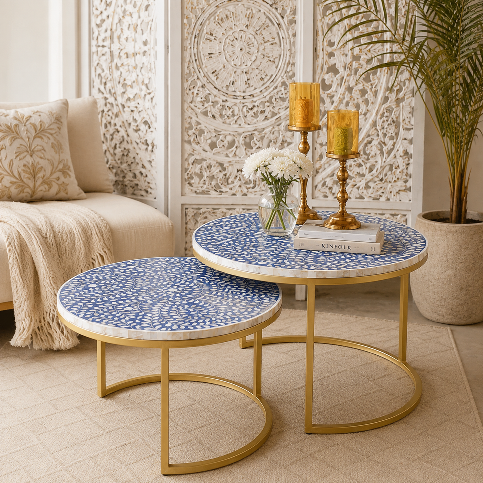 Nia Mother of Pearl Inlay Coffee Table