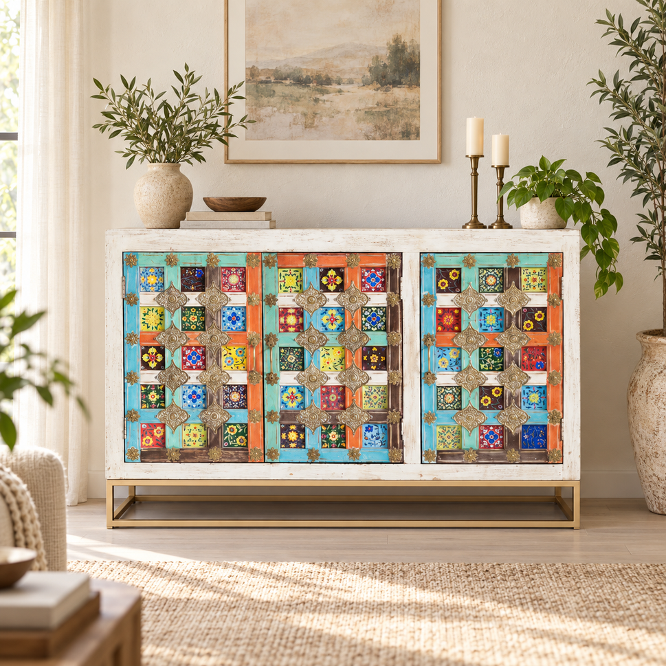 Rojen Multi Color Tile SideBoard