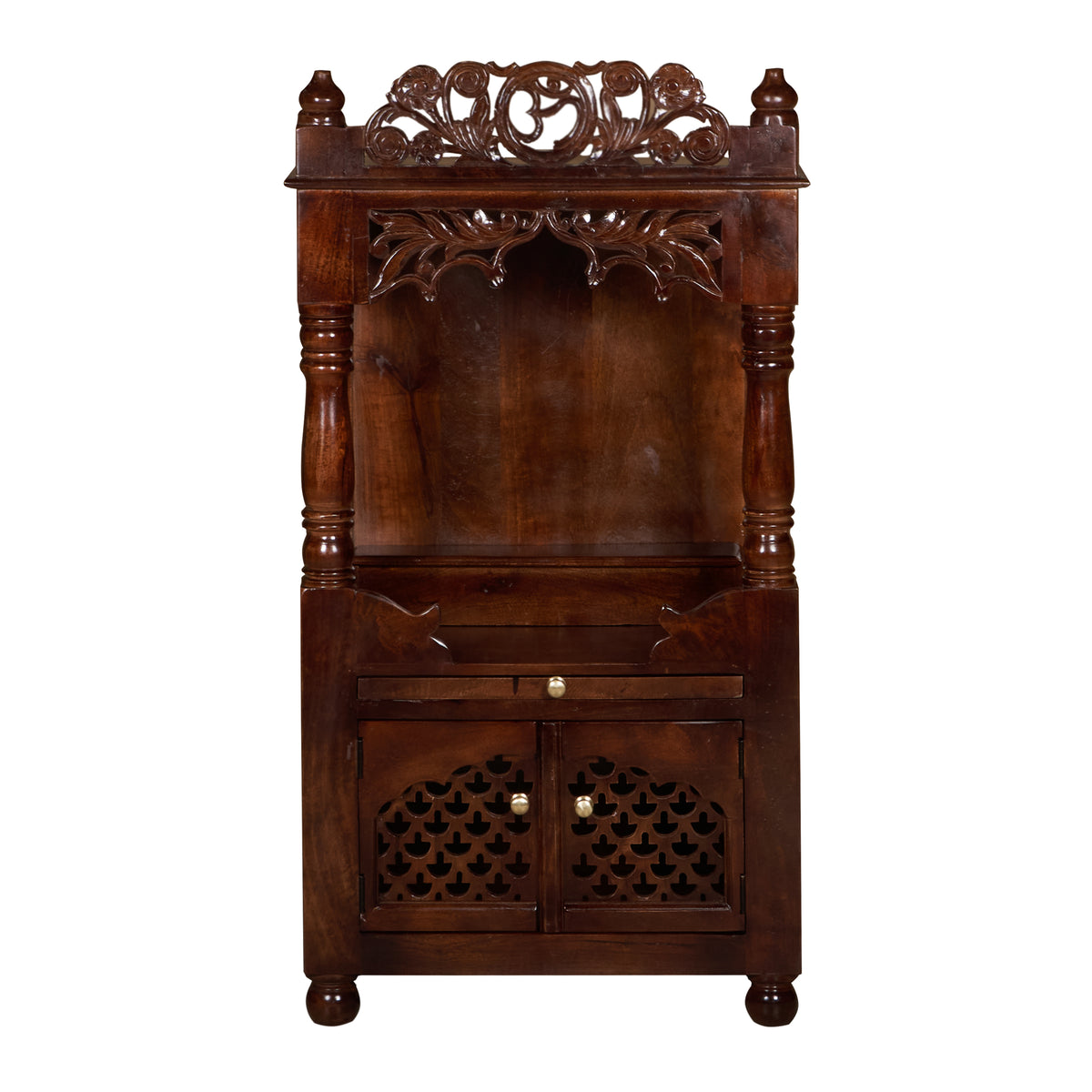 Nandini Hand Carved Wooden Mandir