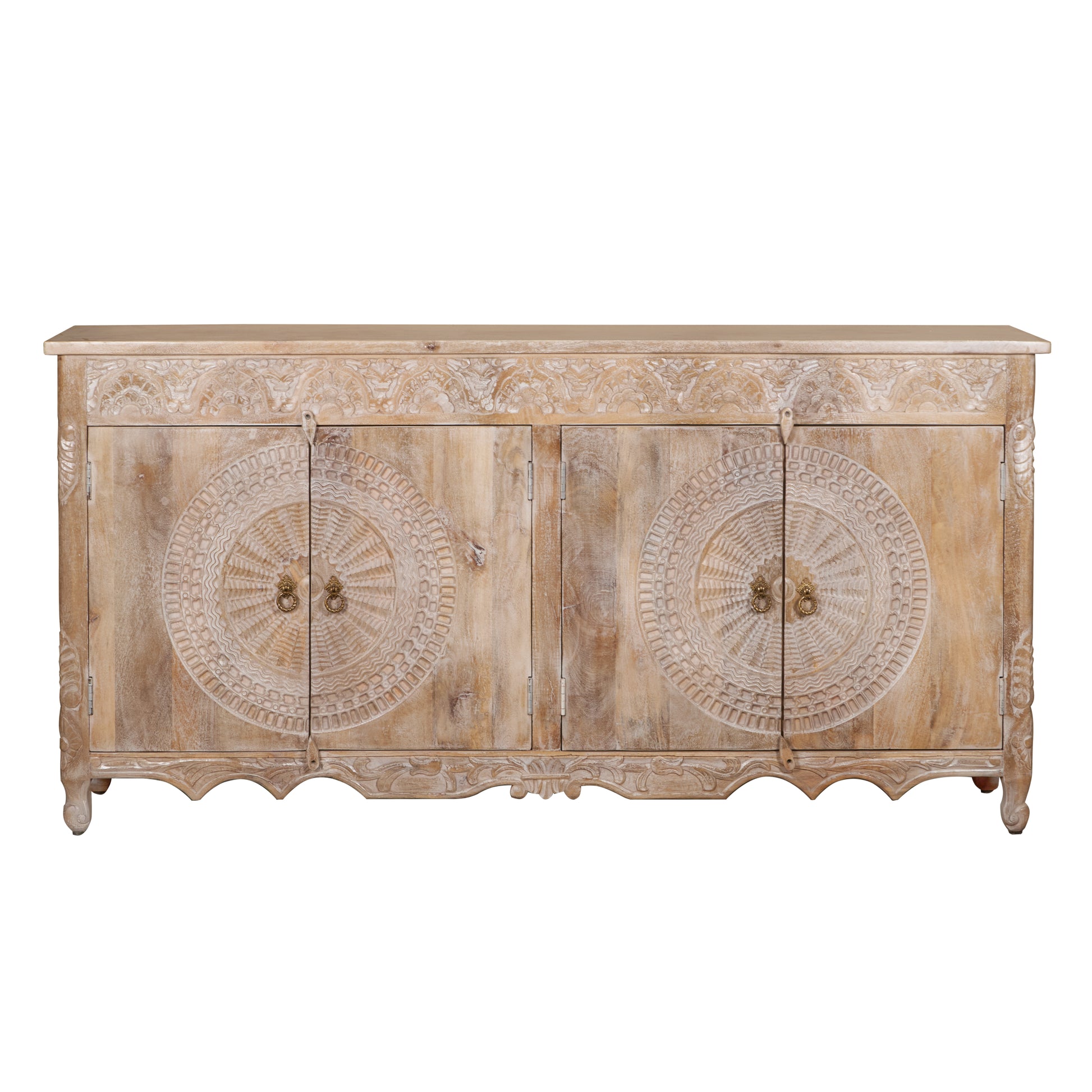 Rose Wooden Carved Chest