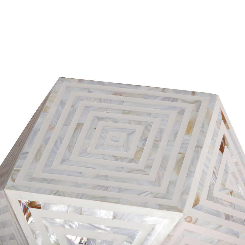 John Mother of Pearl Inlay Stool