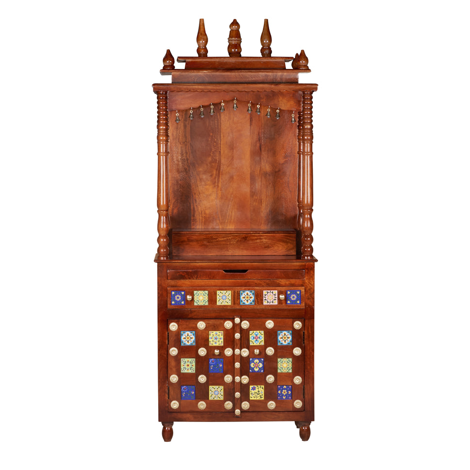 Vidhi Hand Carved Wooden Mandir