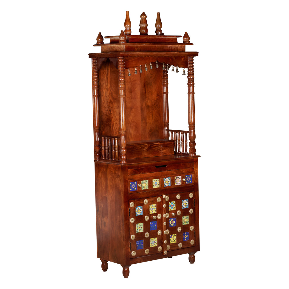 Vidhi Hand Carved Wooden Mandir