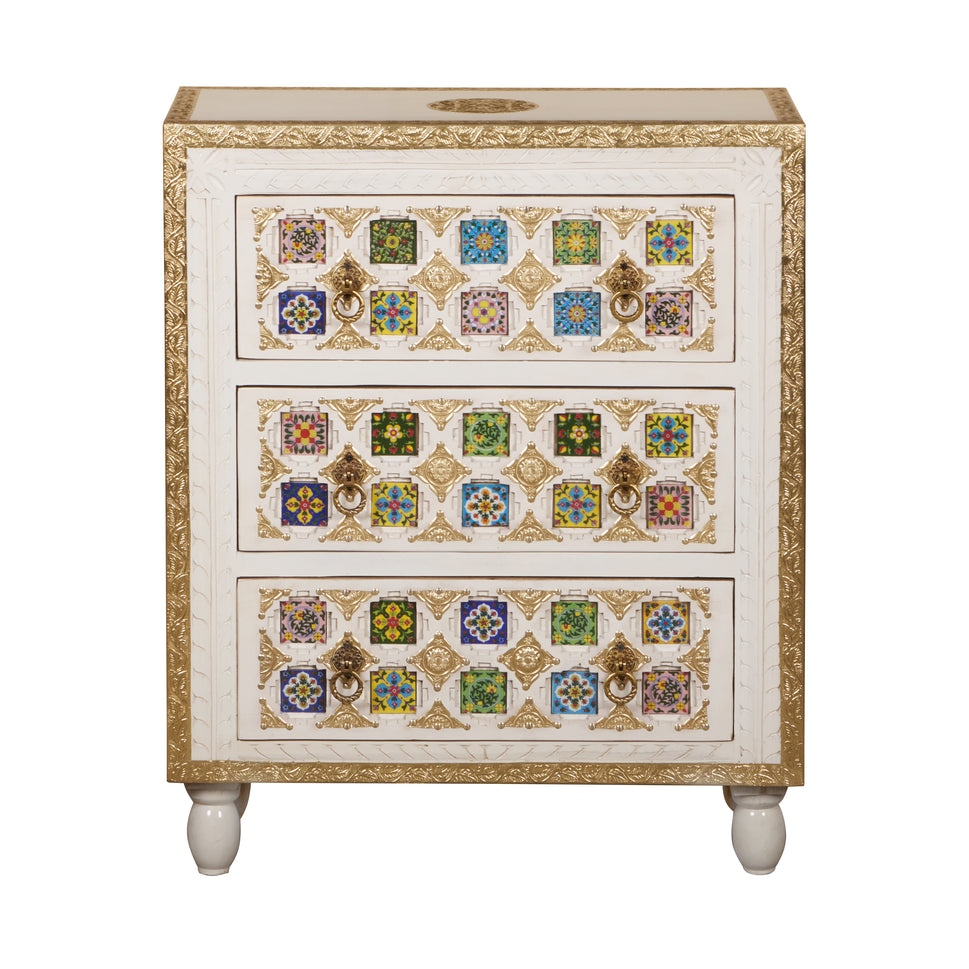 Nick Hand Craved Wooden chest
