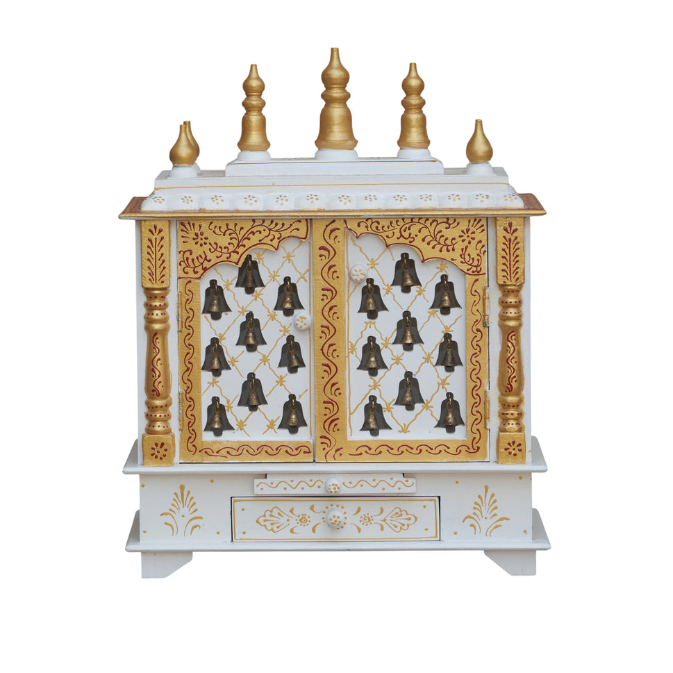 Diya Wooden Carved Mandir