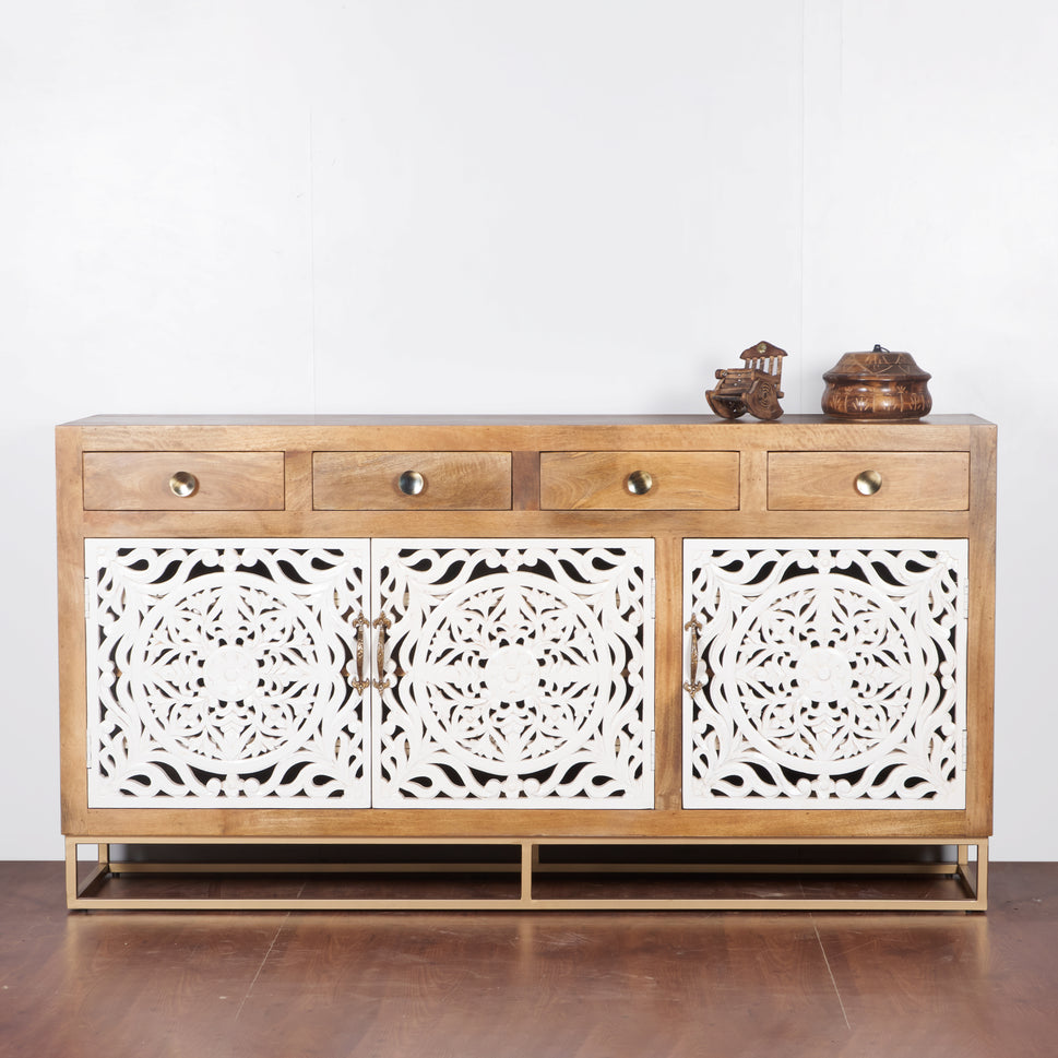 Peter Hand Carved Wooden Buffet
