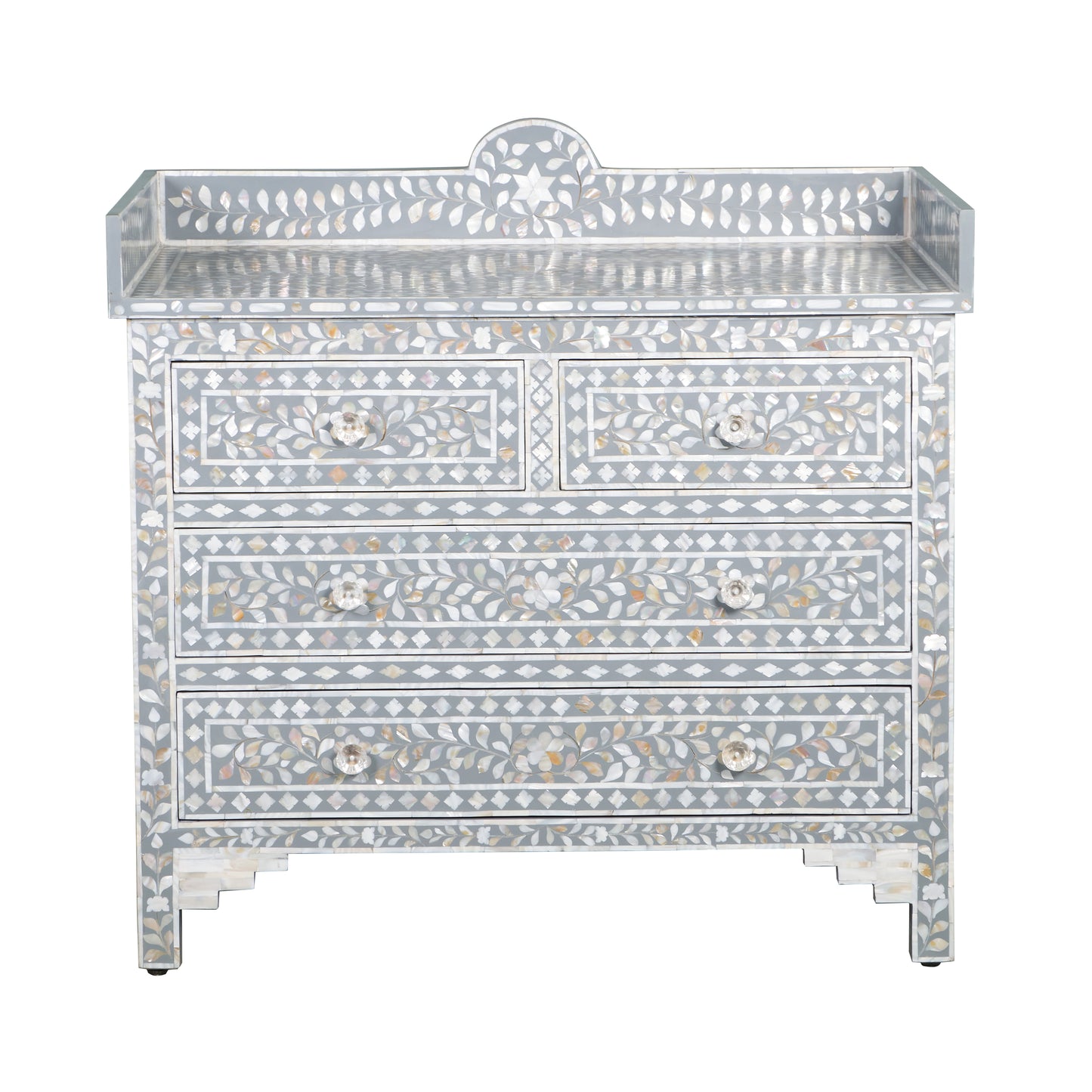 Trevour Bone Inlay Chest Of Drawer