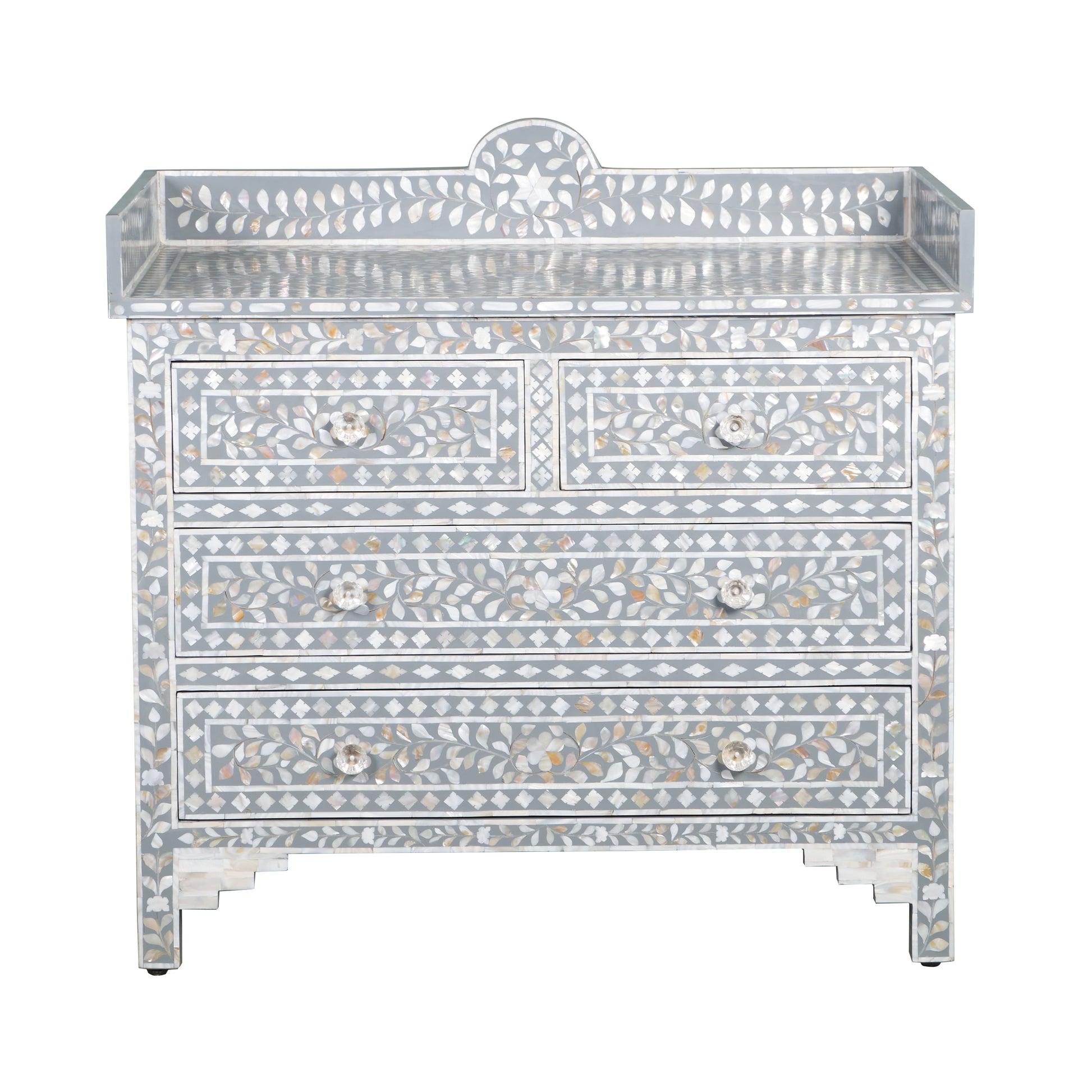 Trevour Bone Inlay Chest Of Drawer