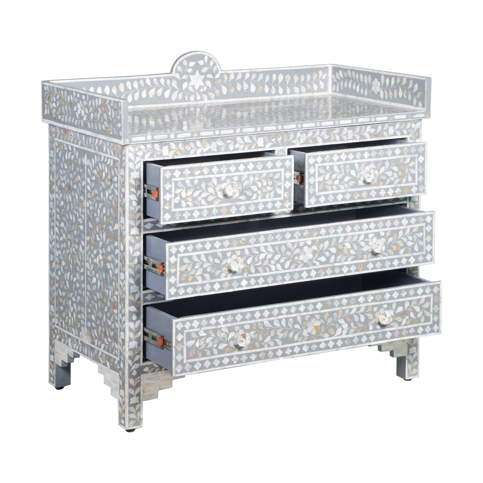 Trevour Bone Inlay Chest Of Drawer