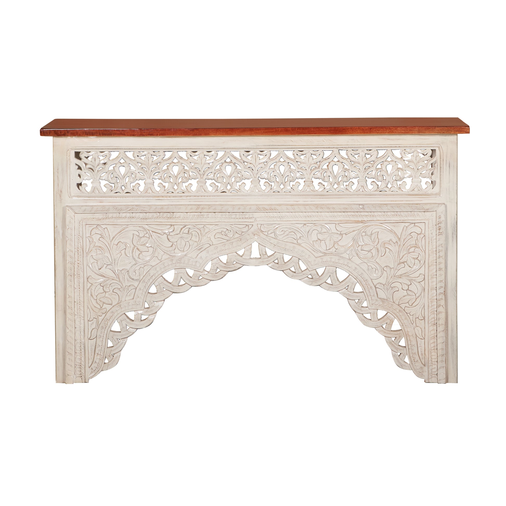 Jaren Hand Carved Console Table