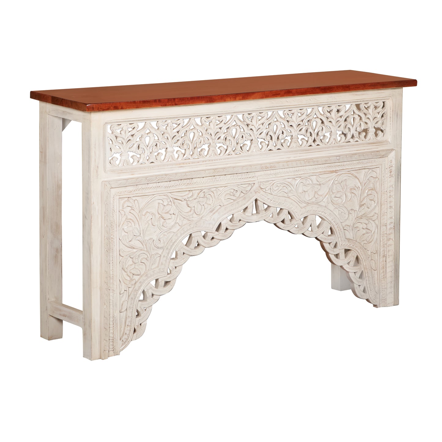 Jaren Hand Carved Console Table