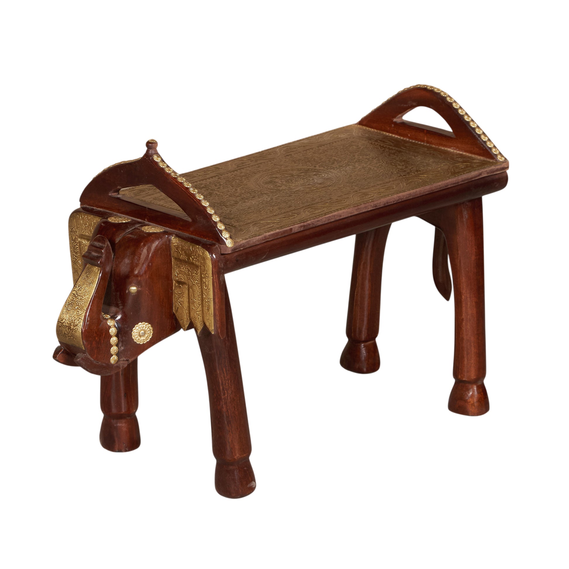 Elliana Wooden Hand Carved Stool