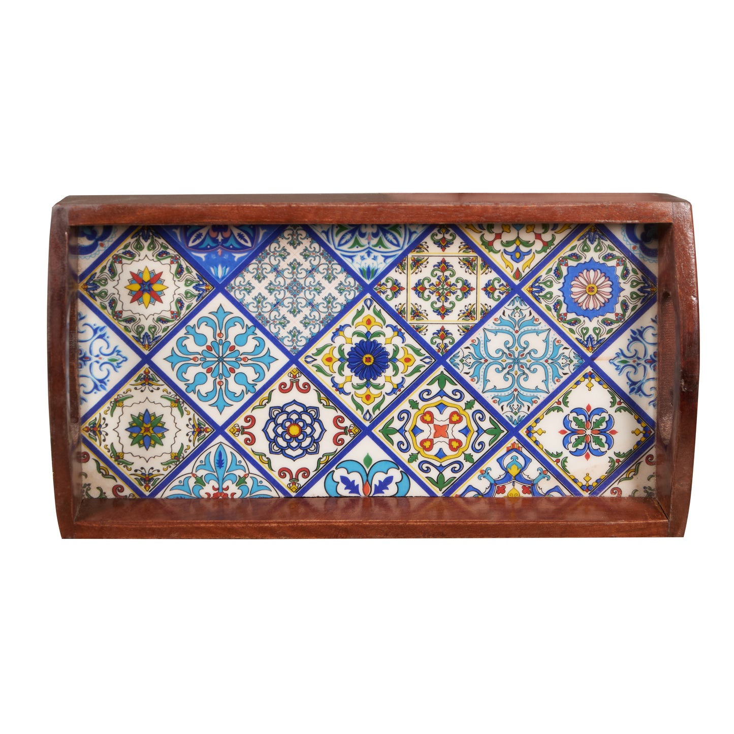 Leena Wooden Tile Tray