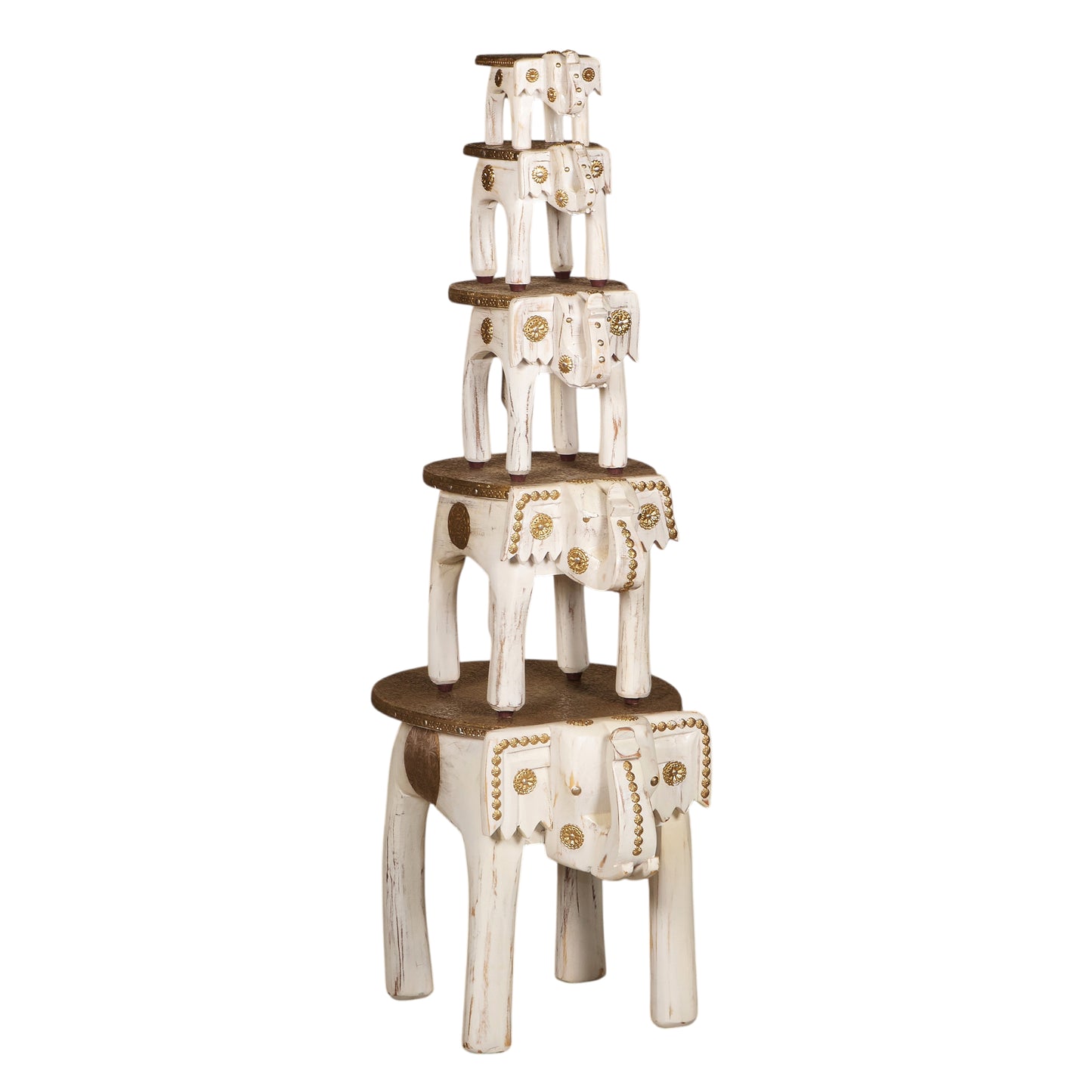 Renuka Wooden  Elephant Stool
