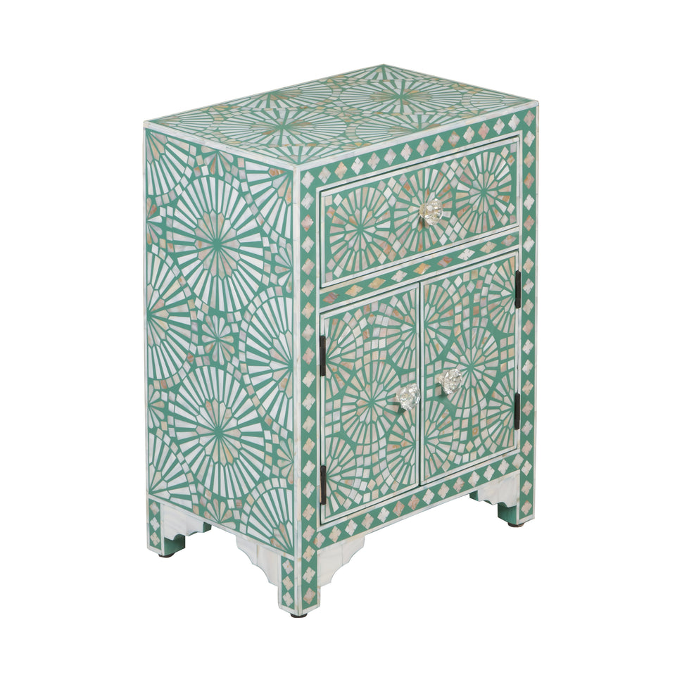 Zumba Mother of pearl Inlay Bedside