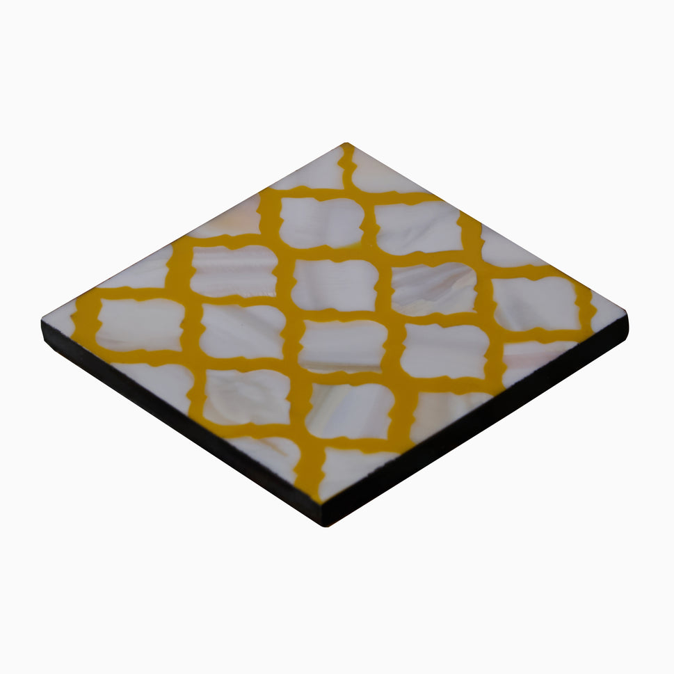 Wesley Mother of Pearl Inlay Coaster