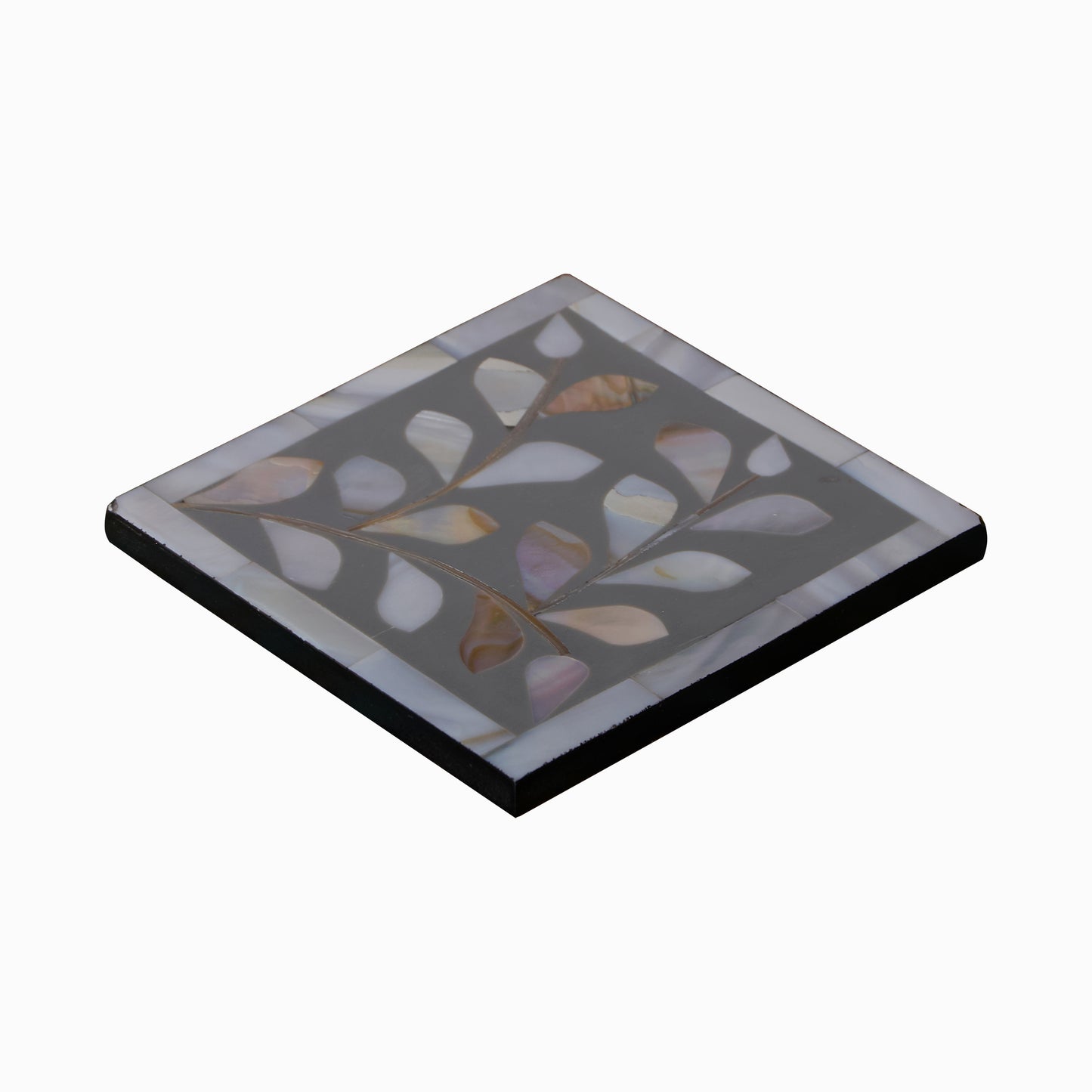 Sage Mother of Pearl Inlay Coaster