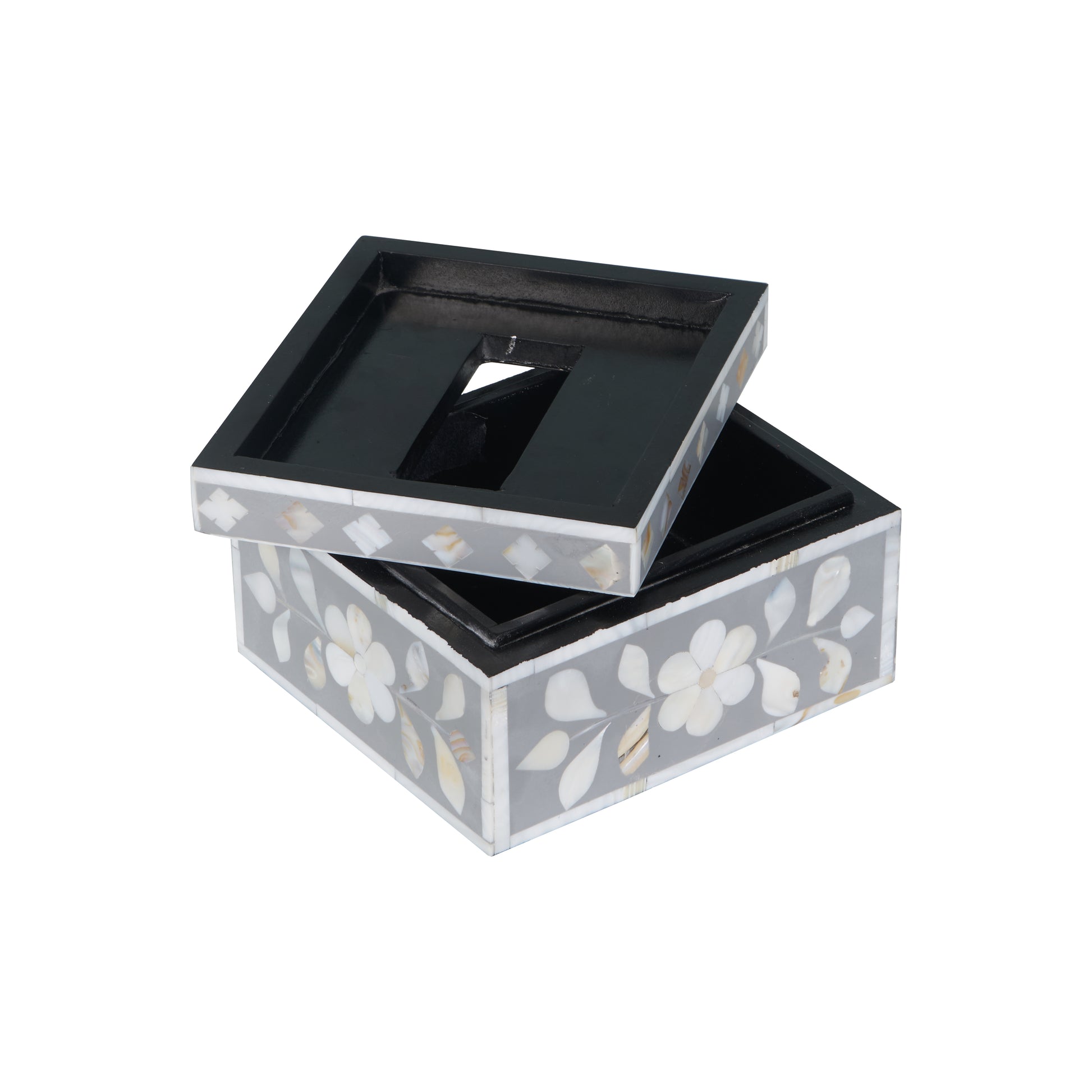 Jack Mother of Pearl Inlay Tissue Box