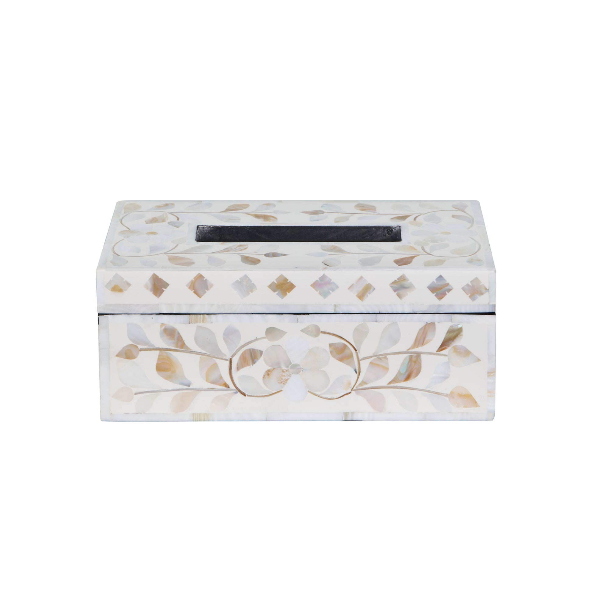 Melissa Mother of Pearl Inlay Tissue Box
