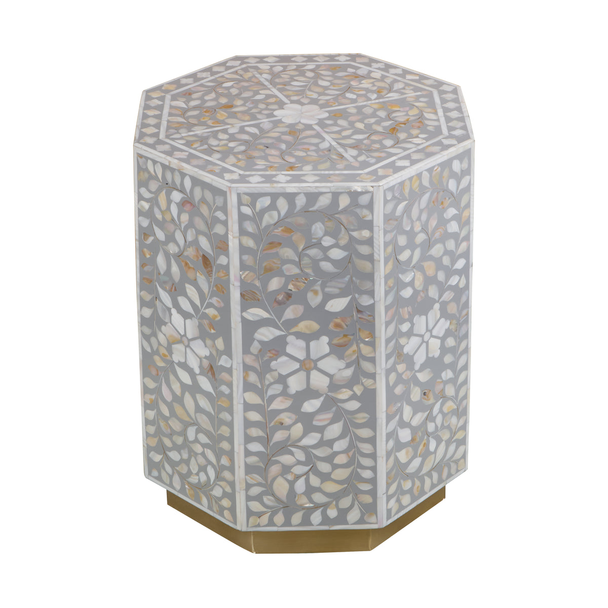 Bob Mother of Pearl Inlay Stool