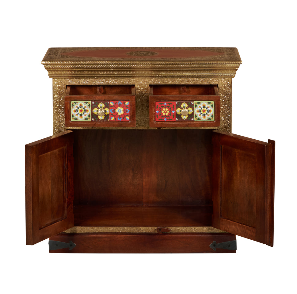 Eoin Hand Carved Wooden chest