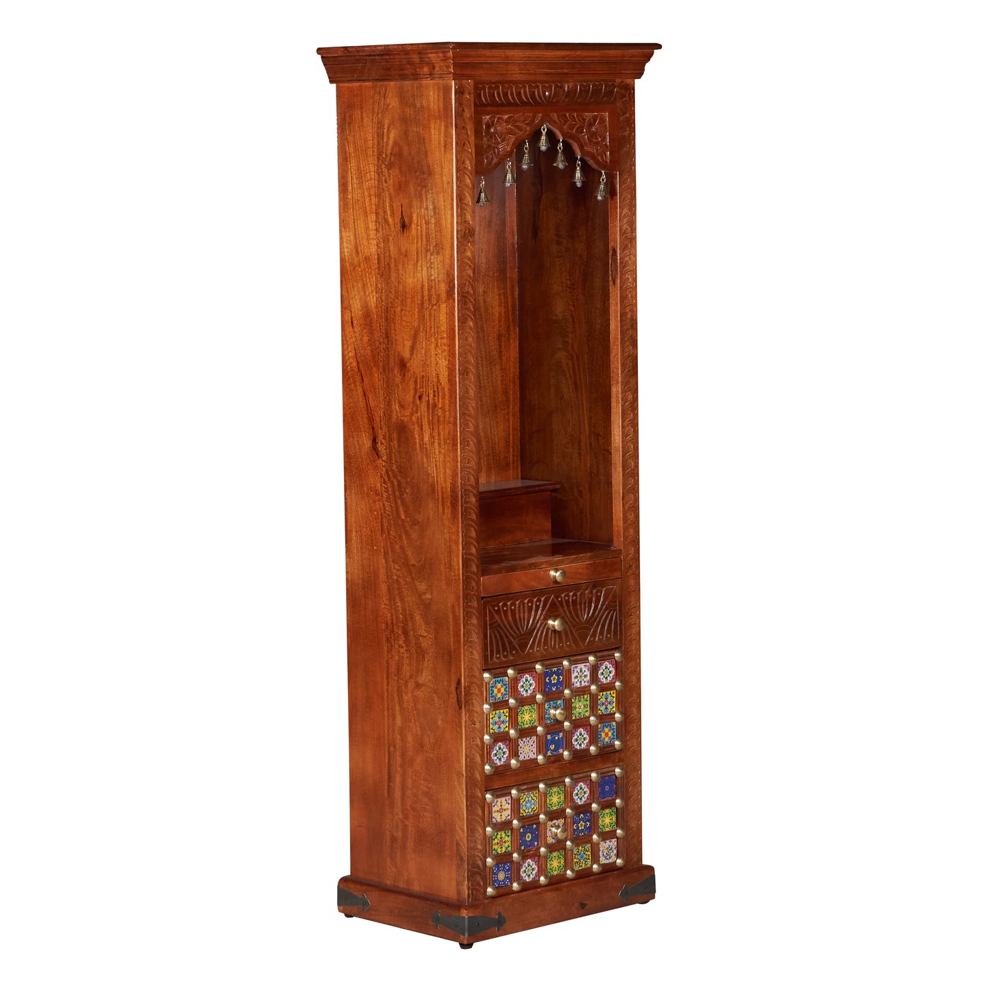 Anjum Hand Carved Wooden Mandir